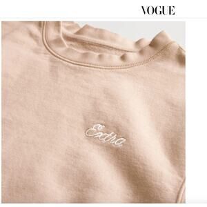 LOOMSTATE X Chipotle EXTRA Avocado Dye Pink Sweatshirt Organic Cotton XL X-Large